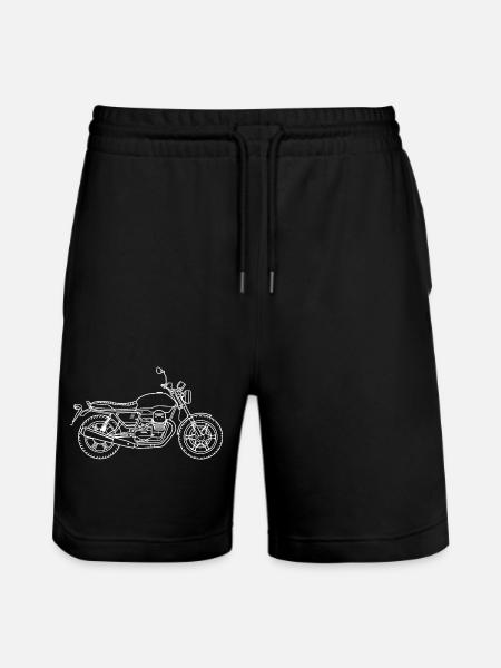 Moto Guzzi v7 III Milan - Short de jogging bio TRAINER Stanley/Stella unisexe - noir