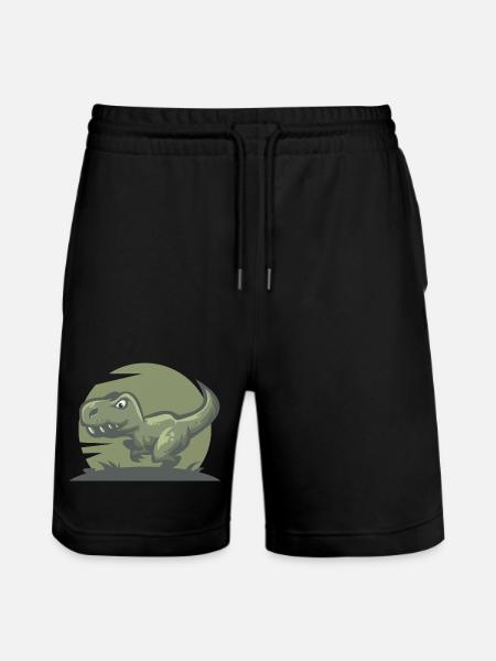 Dinosaur T-Rex - Stanley/Stella Trainer Unisex Organic Jogging Shorts - black