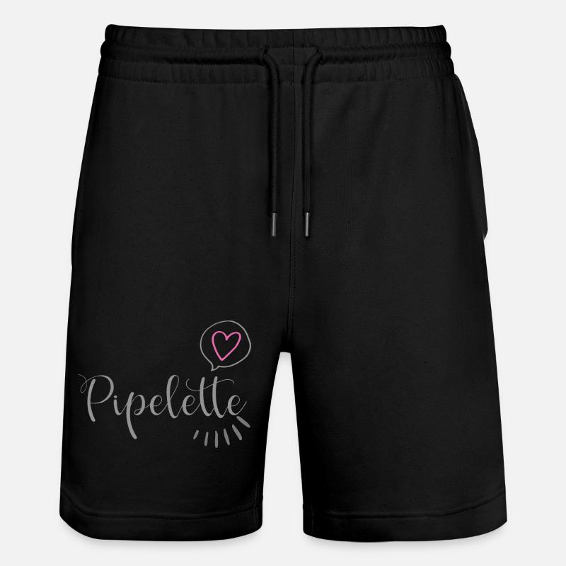 Pipelette Coeur Chic - Short de jogging bio TRAINER Stanley/Stella unisexe - noir