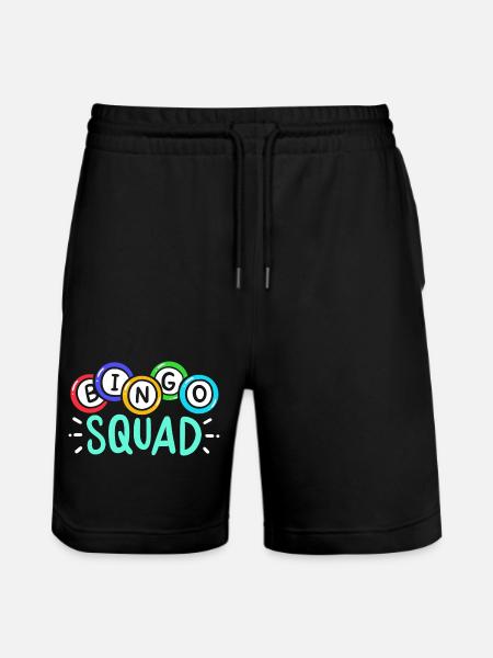 Bingo Sqad Game - Stanley/Stella Trainer Unisex Organic Jogging Shorts - black