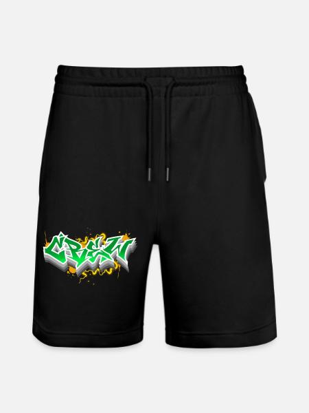 crew - Stanley/Stella Trainer Unisex Organic Jogging Shorts - black