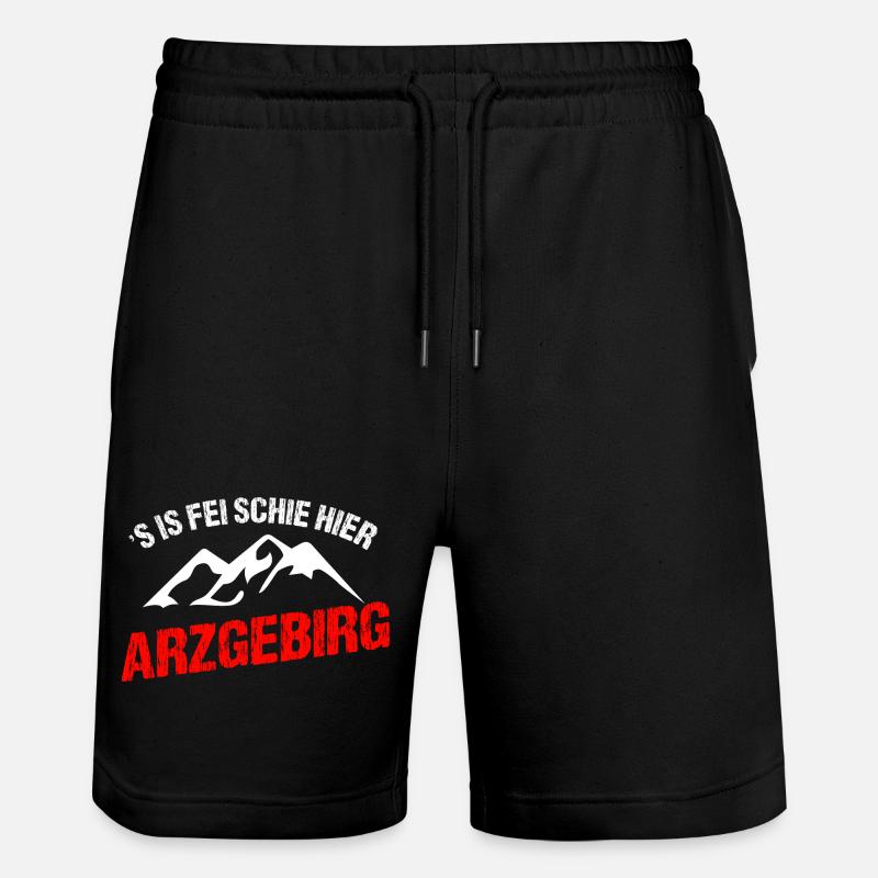 is fei schie hier - Stanley/Stella Unisex Bio Joggingshorts Trainer  - Schwarz