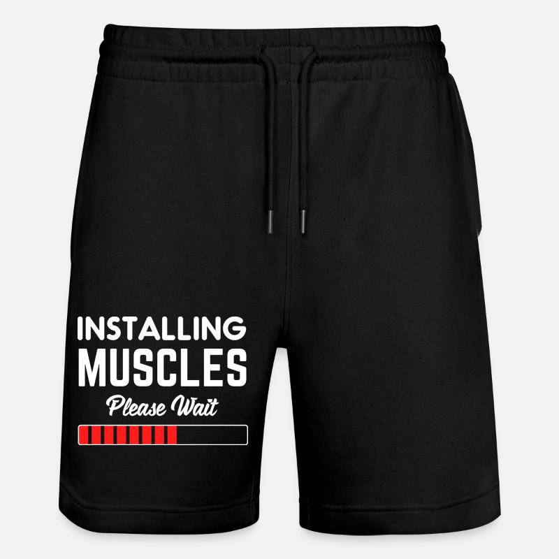 Installing Muscles Please Wait - Short de jogging bio TRAINER Stanley/Stella unisexe - noir