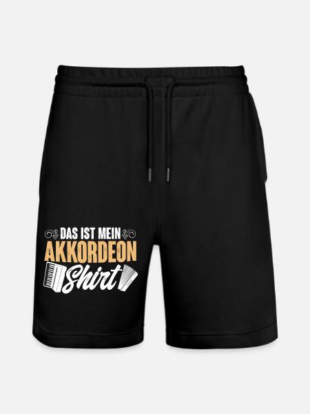 Akkordeon - Stanley/Stella Unisex Bio Joggingshorts Trainer  - Schwarz