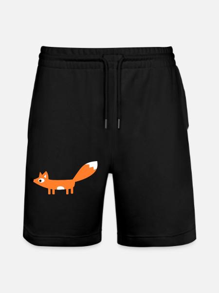 fox - Stanley/Stella Trainer Unisex Organic Jogging Shorts - black