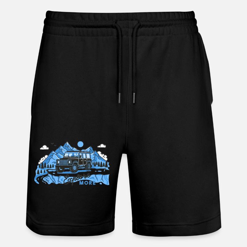 Defender esplora di più - Pantaloncini da jogger ecologici unisex Trainer di Stanley/Stella - nero