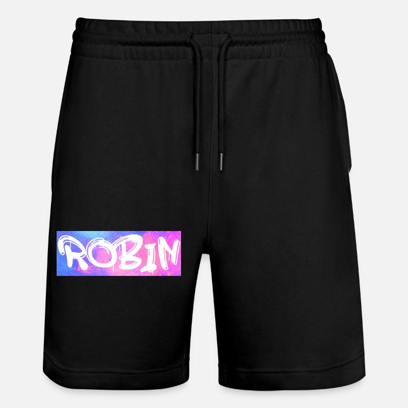 Robin Nome Regalo Regalo Idea Galassia - Pantaloncini da jogger ecologici unisex Trainer di Stanley/Stella - nero