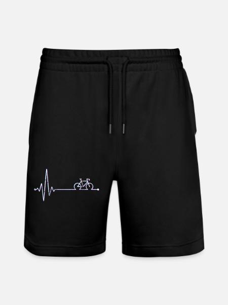 Neon Bike Pulse - Stanley/Stella Trainer Unisex Organic Jogging Shorts - black