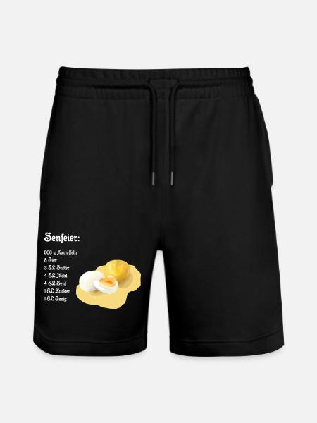 Senfeier Rezept - Stanley/Stella Unisex Bio Joggingshorts Trainer  - Schwarz