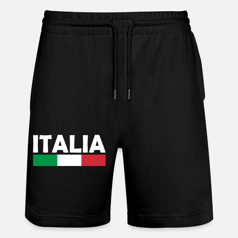 Italien - Stanley/Stella Unisex Bio Joggingshorts Trainer  - Schwarz