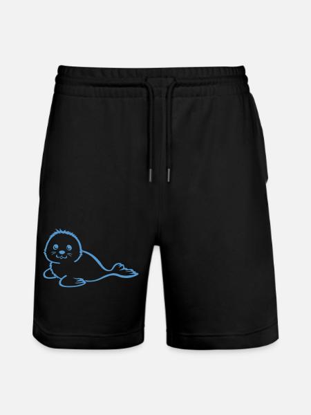 robbie blau - Stanley/Stella Unisex Bio Joggingshorts Trainer  - Schwarz
