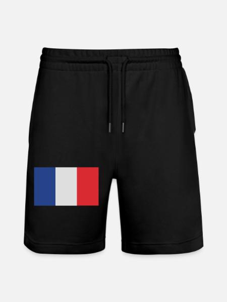 France - Stanley/Stella Trainer Unisex Organic Jogging Shorts - black