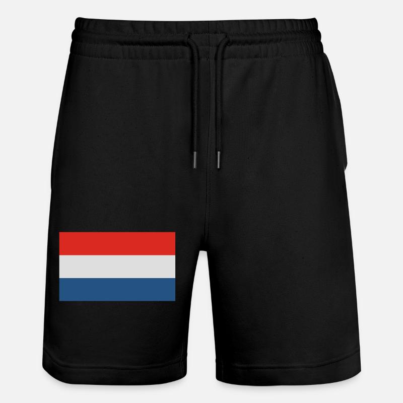 Holland Fahne - Stanley/Stella Unisex Bio Joggingshorts Trainer  - Schwarz