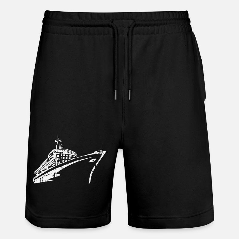 Kreuzfahrtschiff Kreuzfahrt Schiff Luxus - Stanley/Stella Unisex Bio Joggingshorts Trainer  - Schwarz