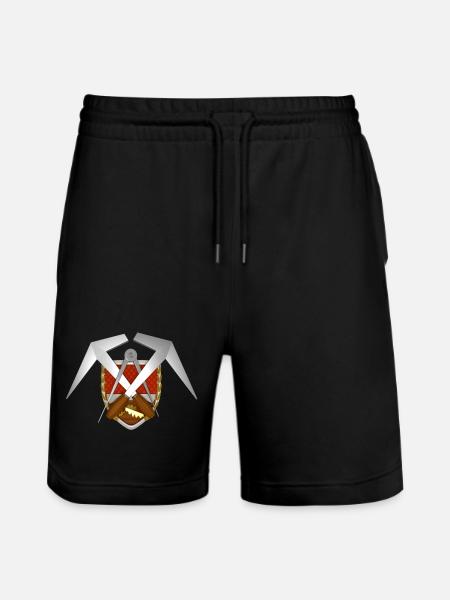 Craft Roofing Emblem - Stanley/Stella Trainer Unisex Organic Jogging Shorts - black