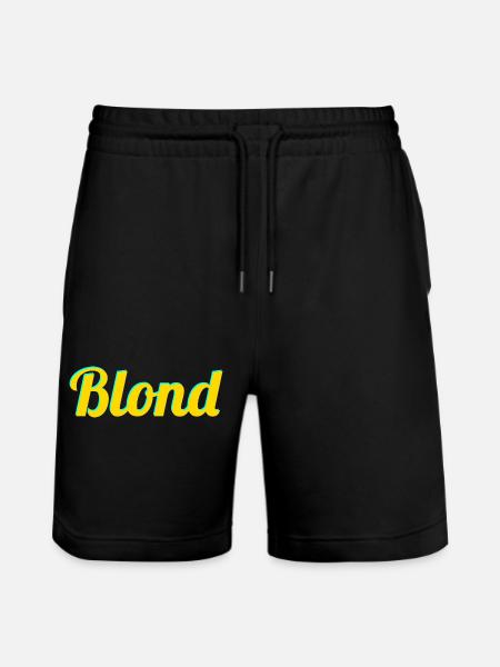 BLOND - Short de jogging bio TRAINER Stanley/Stella unisexe - noir