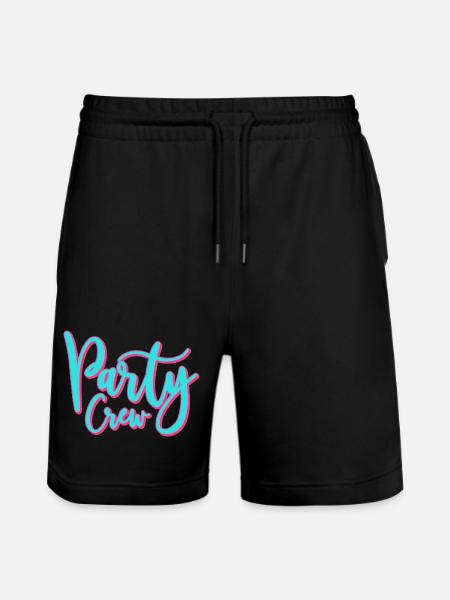 Partycrew / Party Crew - Stanley/Stella Unisex Bio Joggingshorts Trainer  - Schwarz
