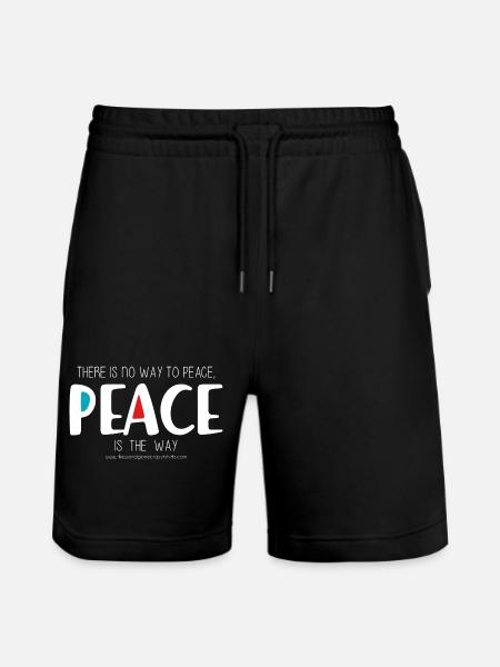 Peace 2 (sombre) - Short de jogging bio TRAINER Stanley/Stella unisexe - noir