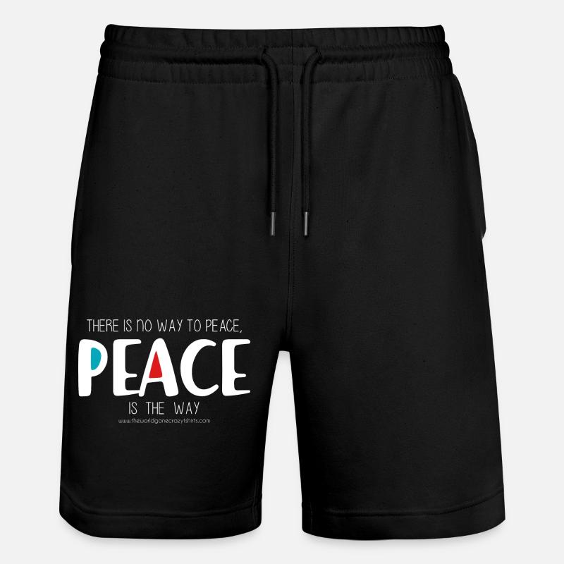 Peace 2 (sombre) - Short de jogging bio TRAINER Stanley/Stella unisexe - noir