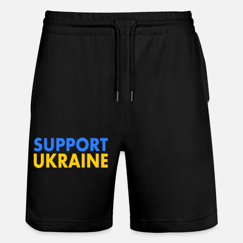 Support ukraine - Short de jogging bio TRAINER Stanley/Stella unisexe - noir
