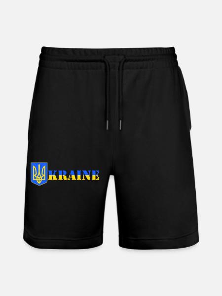 Ukraine - Short de jogging bio TRAINER Stanley/Stella unisexe - noir