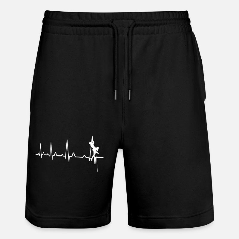 Escalade heartbeat - Short de jogging bio TRAINER Stanley/Stella unisexe - noir