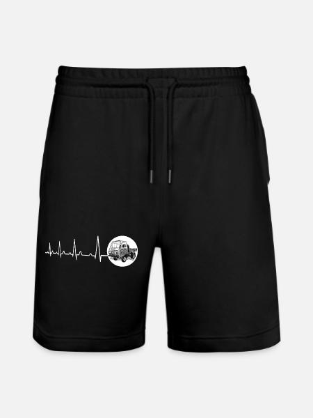 Heartbeat - Multicar M25 - Stanley/Stella Trainer Unisex Organic Jogging Shorts - black
