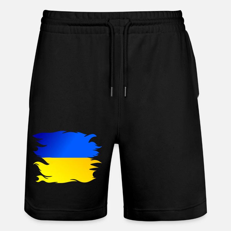 Drapeau de l’Ukraine Drapeau - Short de jogging bio TRAINER Stanley/Stella unisexe - noir