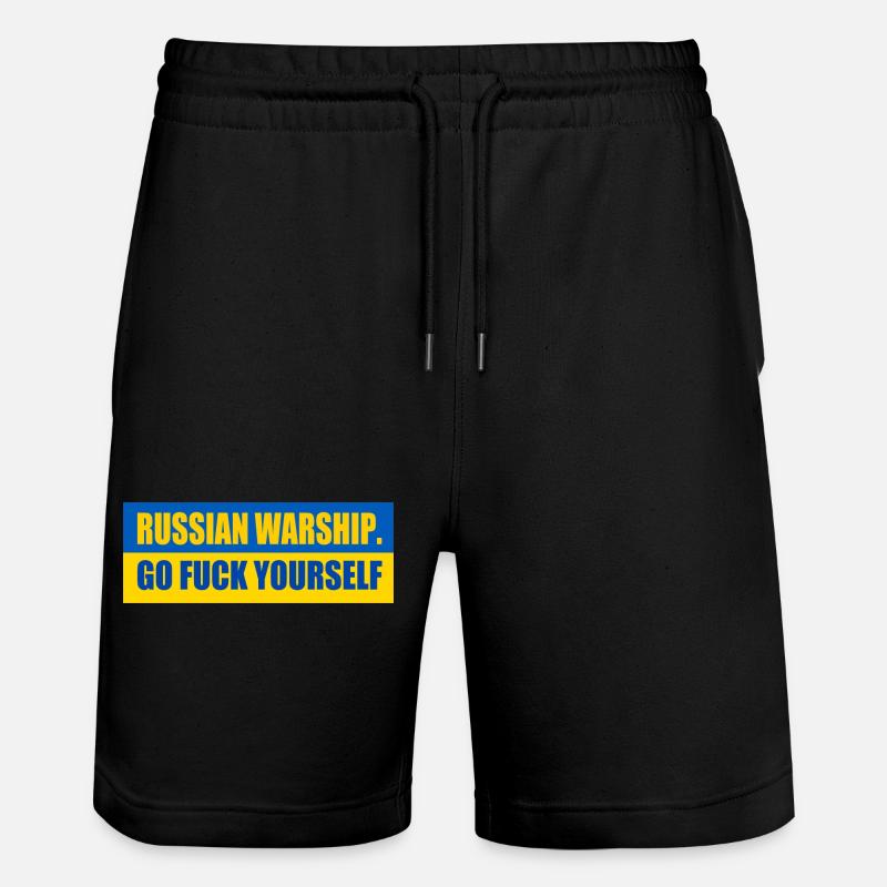 russian warship go f yourself - Short de jogging bio TRAINER Stanley/Stella unisexe - noir