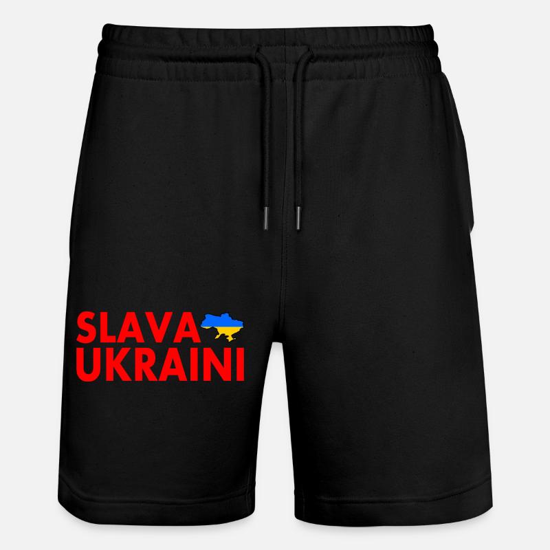Slava ukraini - Short de jogging bio TRAINER Stanley/Stella unisexe - noir