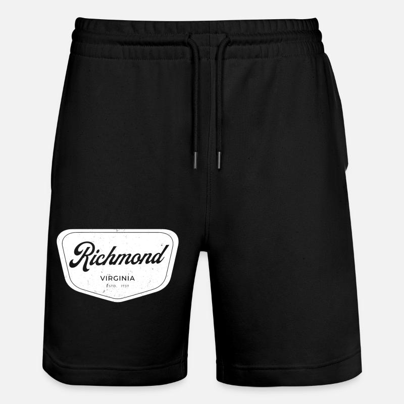 Richmond Virginia Script Emblem - Stanley/Stella Unisex Bio Joggingshorts Trainer  - Schwarz