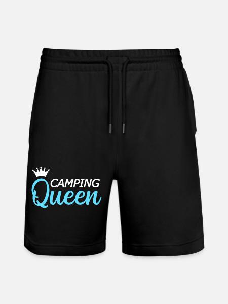 Camping Campen - Stanley/Stella Unisex Bio Joggingshorts Trainer  - Schwarz