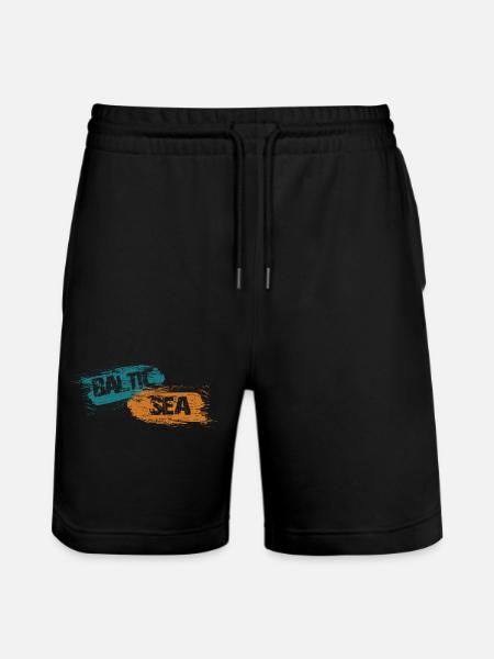 Baltic Sea - Ostsee - Stanley/Stella Unisex Bio Joggingshorts Trainer  - Schwarz