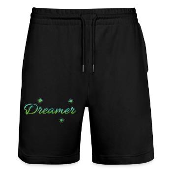 Rêveur - Short de jogging bio TRAINER Stanley/Stella unisexe - noir - Devant - Nik (191cm) & Marisol (170cm)