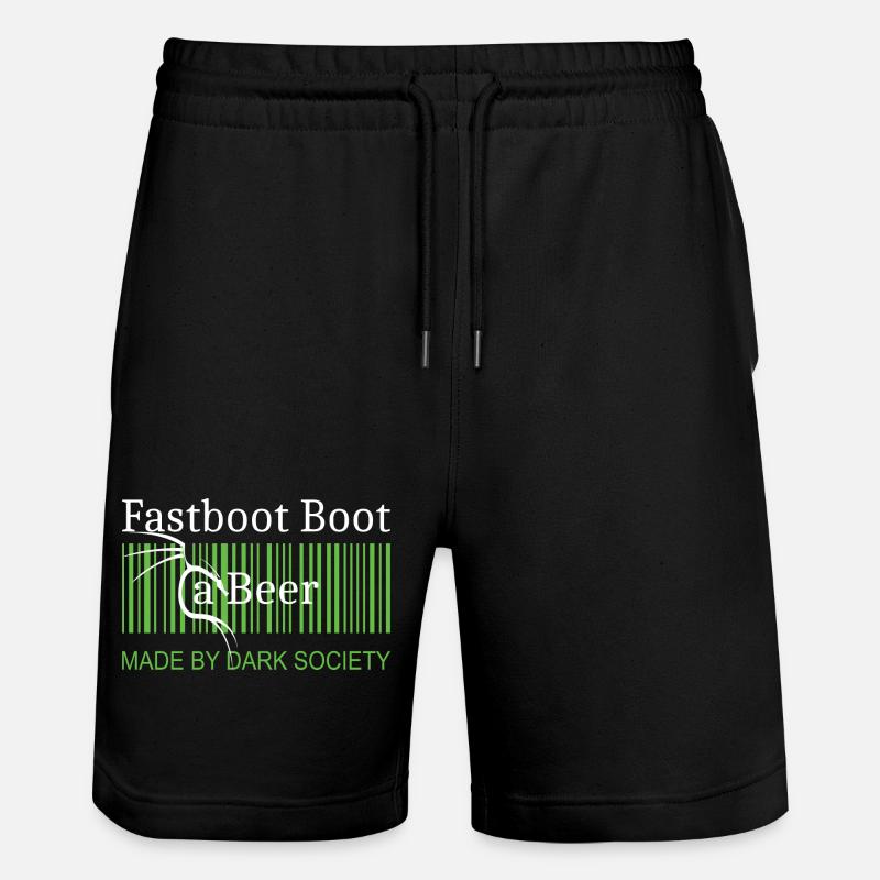 Fastboot Boot a Beer - Stanley/Stella Trainer Unisex Organic Jogging Shorts - black