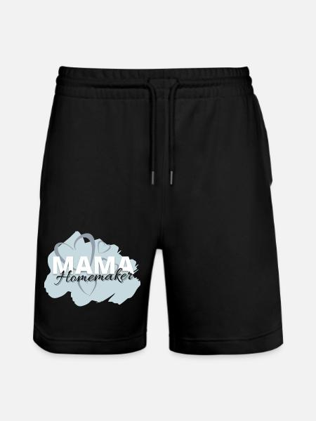 Mama Homemaker - Stanley/Stella Unisex Bio Joggingshorts Trainer - Schwarz