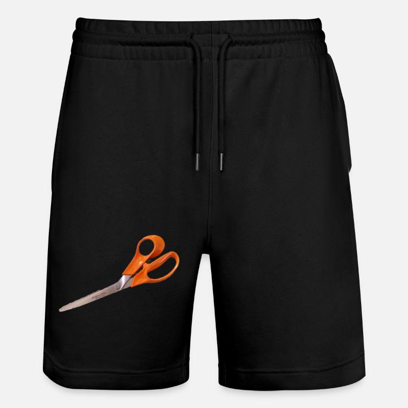 Ciseaux orange - Short de jogging bio TRAINER Stanley/Stella unisexe - noir