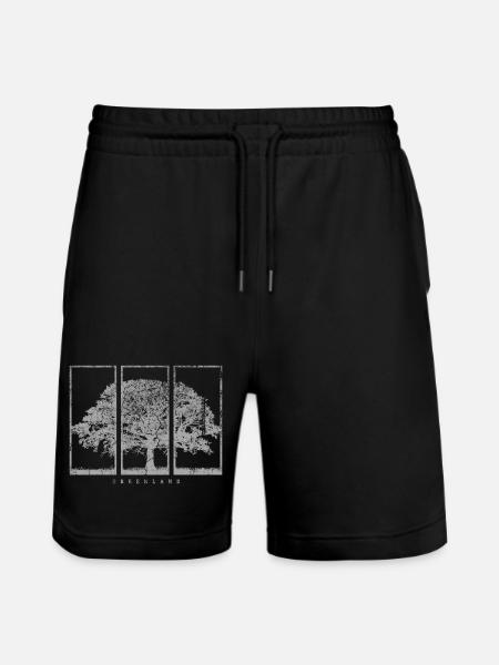 Nature Tree - Stanley/Stella Trainer Unisex Organic Jogging Shorts - black