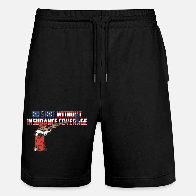 Tontaubenschießen - Stanley/Stella Unisex Bio Joggingshorts Trainer  - Schwarz
