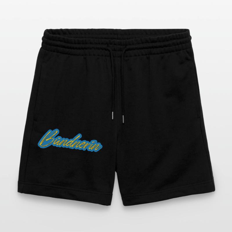 Bündnerin Neon Script Stanley/Stella Unisex Bio Joggingshorts Trainer 
