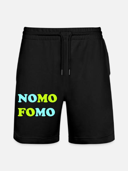 NOMO FOMO Neon Pop - Stanley/Stella Unisex Bio Joggingshorts Trainer  - Schwarz