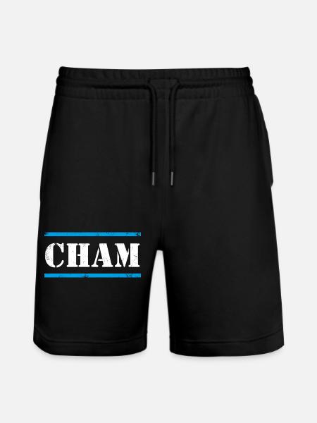Cham - Stanley/Stella Unisex Bio Joggingshorts Trainer - Schwarz