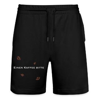 IMG 7179 - Stanley/Stella Unisex Bio Joggingshorts Trainer  - Schwarz - Vorne - Nik (191cm) & Marisol (170cm)
