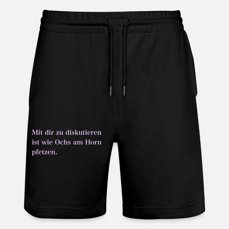 IMG 7294 - Stanley/Stella Unisex Bio Joggingshorts Trainer  - Schwarz