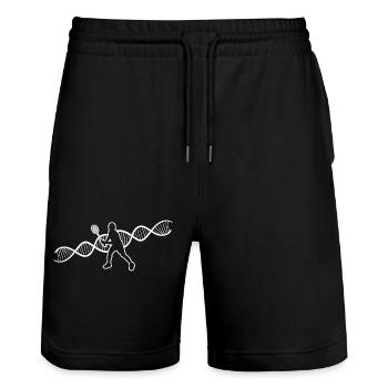 Badminton Badminton Fan De Badminton Joueur de Badminton - Short de jogging bio TRAINER Stanley/Stella unisexe - noir - Devant - Nik (191cm) & Marisol (170cm)