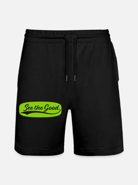 see the good quote - Stanley/Stella Trainer Unisex Organic Jogging Shorts - black