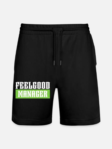Feelgood manager green tshirt black - Stanley/Stella Trainer Unisex Organic Jogging Shorts - black