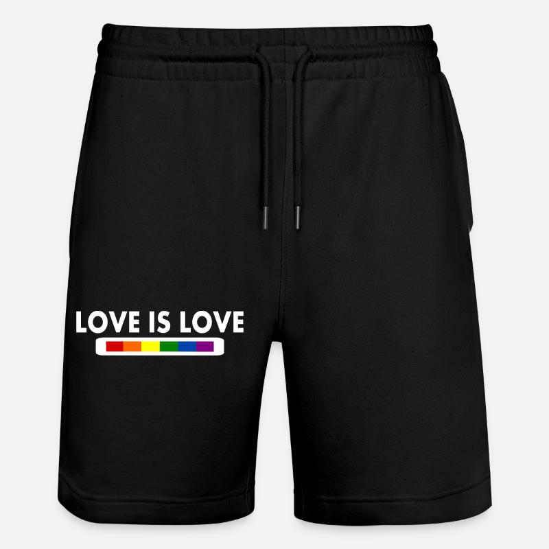 Love is love - Short de jogging bio TRAINER Stanley/Stella unisexe - noir