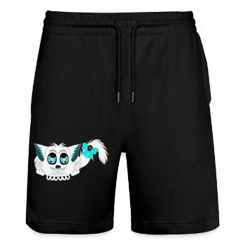 Geister-katze, Halloween Outfit, Mädchen - Stanley/Stella Unisex Bio Joggingshorts Trainer  - Schwarz - Vorne - Nik (191cm) & Marisol (170cm)