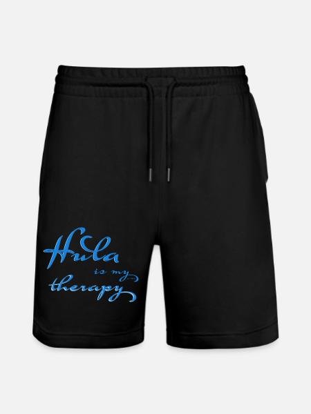 Hula is my therapy - Stanley/Stella Trainer Unisex Organic Jogging Shorts - black